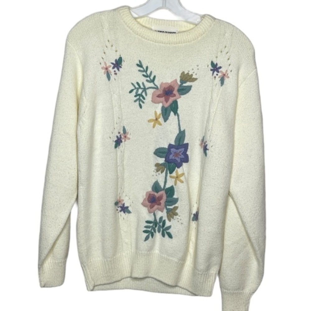 Vintage Alfred Dunner Floral Sweater